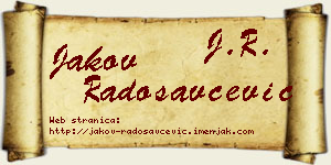 Jakov Radosavčević vizit kartica